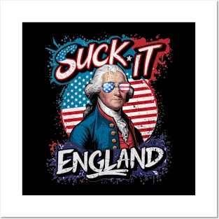 4th Of July Suck It England Independence Day Patriotic 1776 Posters and Art